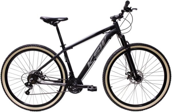 BICICLETA ARO 29 KSW 21 MARCHAS ALUMÍNIO CÂMBIO SHIMANO FREIO A DISCO